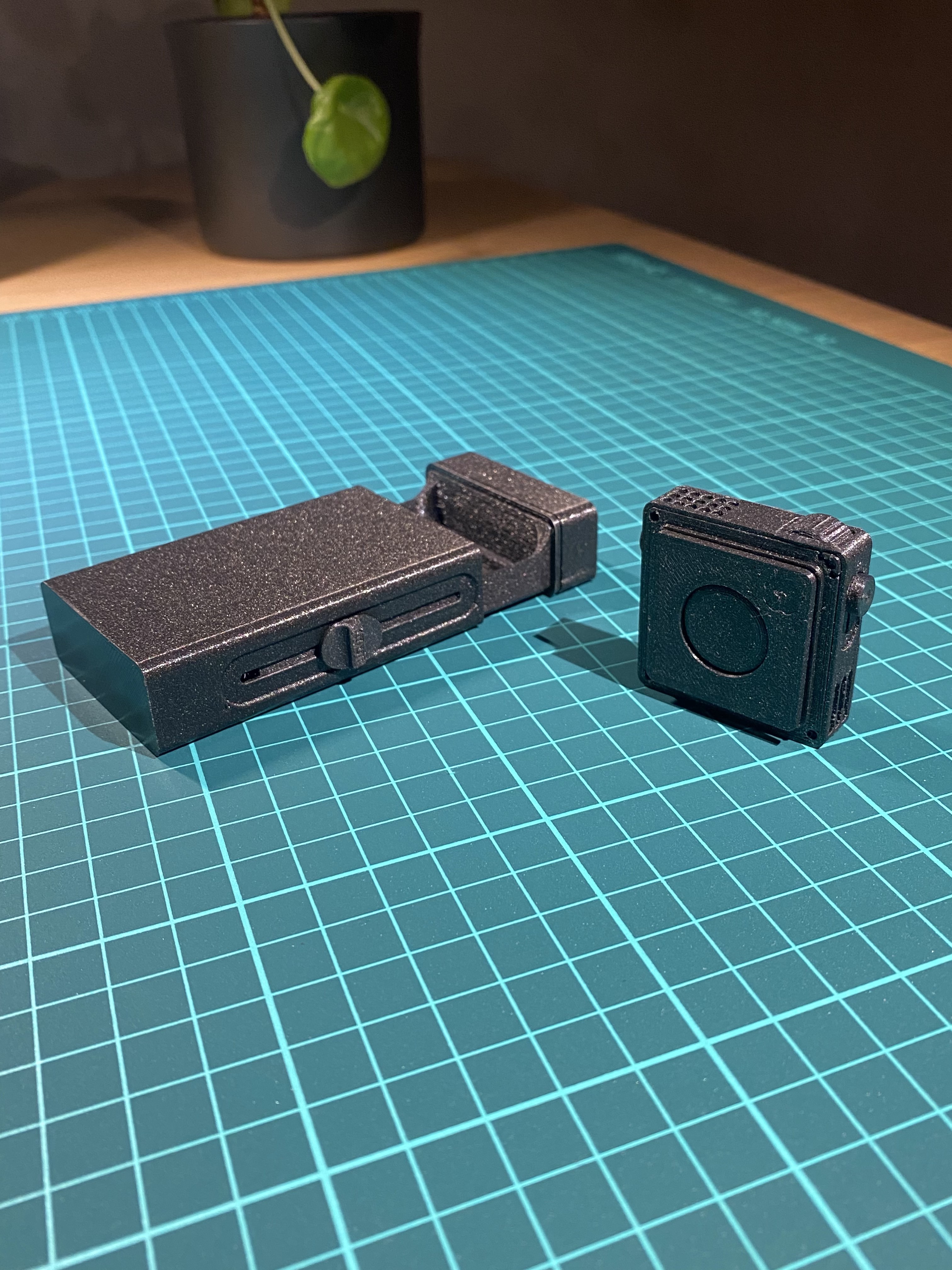 Hardware prototypes on cutting mat